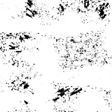 Sert, çizik, sıçramış grunge desenli fırça darbeleri. Dokuları üst üste koy. Siyah-beyaz boyanmış kağıt dokusu. Skeç grunge tasarımı. Poster, kapak, afiş, taklit, çıkartma düzeni için kullan