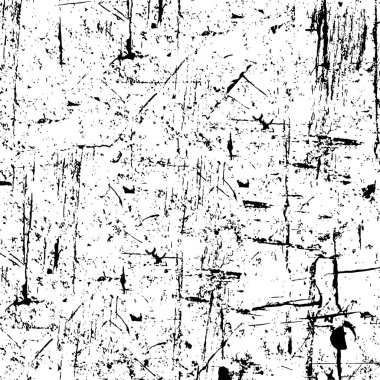 Çatlamış beton, taş ya da asfaltın sıkıntılı örtülü dokusu. Grunge 'un arka planı. soyut yarım ton vektör çizimi