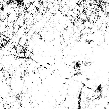 Çatlamış beton, taş ya da asfaltın sıkıntılı örtülü dokusu. Grunge 'un arka planı. soyut yarım ton vektör çizimi