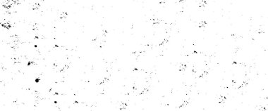 Grunge üst üste biniyor. Soyut siyah-beyaz vektör arkaplanı. Çatlak, leke ve noktalarda kirli desenli tek renkli klasik yüzey. Karanlık korku tarzında eski bir duvar.