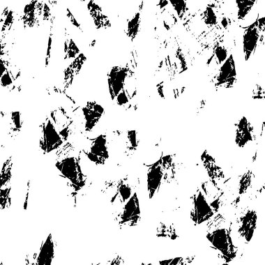 Grunge üst üste biniyor. Soyut siyah-beyaz vektör arkaplanı. Çatlak, leke ve noktalarda kirli desenli tek renkli klasik yüzey. Karanlık korku tarzında eski bir duvar.