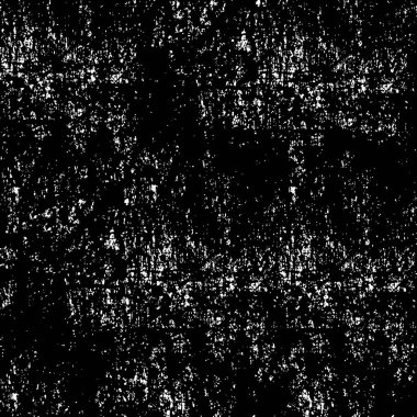 Grunge üst üste biniyor. Soyut siyah-beyaz vektör arkaplanı. Çatlak, leke ve noktalarda kirli desenli tek renkli klasik yüzey. Karanlık korku tarzında eski bir duvar.