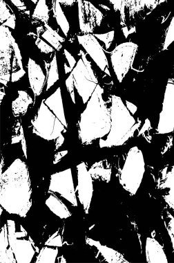 Sert, çizik, sıçramış grunge desenli fırça darbeleri. Dokuları üst üste koy. Siyah-beyaz boyanmış kağıt dokusu. Skeç grunge tasarımı. Poster, kapak, afiş, taklit, çıkartma düzeni için kullan