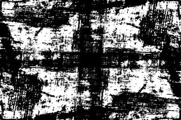 卷曲叠层 摘要黑白矢量背景 单色复古表面 在裂缝 圆点上有肮脏图案 黑暗恐怖风格设计的旧墙 — 图库矢量图片