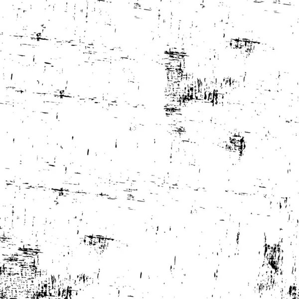 卷曲叠层 摘要黑白矢量背景 单色复古表面 在裂缝 圆点上有肮脏图案 黑暗恐怖风格设计的旧墙 — 图库矢量图片