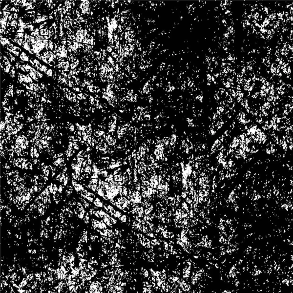 Grunge Overlay Ebene Abstrakter Schwarz Weißer Vektorhintergrund Monochrome Vintage Oberfläche — Stockvektor