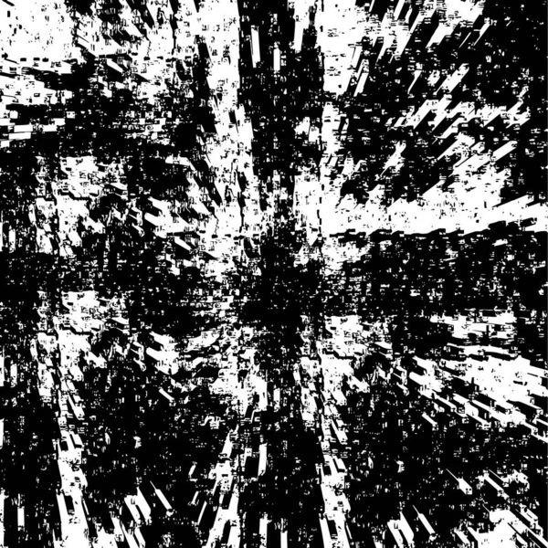 Vector Grunge Sobreposição Textura Fundo Preto Branco Imagem Monocromática Abstrata — Vetor de Stock
