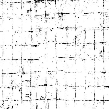 Çatlamış beton, taş ya da asfalt tabakasının gergin dokusu. Yarım ton soyut yarım ton vektör çizimi