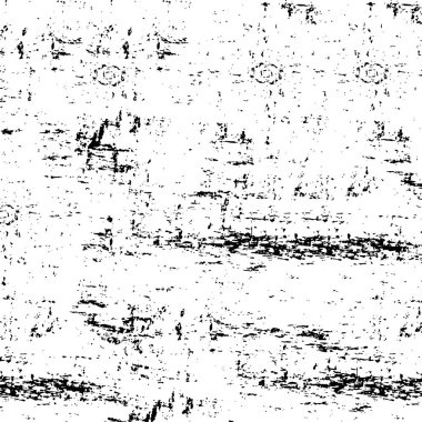 Çizik ve çiziklerle dolu siyah beyaz bir arka plan. Soyut vektör illüstrasyonu.