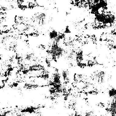 Grunge siyah ve beyaz şehir vektör dokusu şablonu. Karanlık toz, tehlike arka planını örtüyor. Soyut noktalı, çizik, gürültülü vintage efekt yaratmak kolay