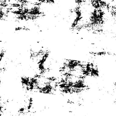 Siyah beyaz desenli, çizik ve lekeli sıkıntılı bir arka plan. soyut vektör illüstrasyonu. 