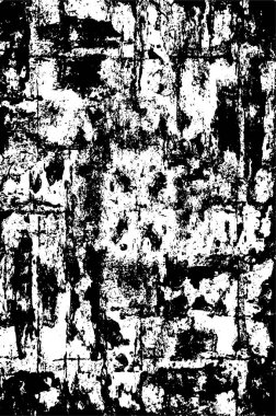 Sert, çizik, sıçramış grunge desenli fırça darbeleri. Dokuları üst üste koy. Siyah-beyaz boyanmış kağıt dokusu. Skeç grunge tasarımı. Poster, kapak, afiş, taklit, çıkartma düzeni için kullan