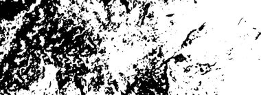 Sert, çizik, sıçramış grunge desenli fırça darbeleri. Dokuları üst üste koy. Siyah-beyaz boyanmış kağıt dokusu. Skeç grunge tasarımı. Poster, kapak, afiş, taklit, çıkartma düzeni için kullan