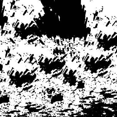 Sert, çizik, sıçramış grunge desenli fırça darbeleri. Dokuları üst üste koy. Siyah-beyaz boyanmış kağıt dokusu. Skeç grunge tasarımı. Poster, kapak, afiş, taklit, çıkartma düzeni için kullan