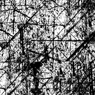 Sert, çizik, sıçramış grunge desenli fırça darbeleri. Dokuları üst üste koy. Siyah-beyaz boyanmış kağıt dokusu. Skeç grunge tasarımı. Poster, kapak, afiş, taklit, çıkartma düzeni için kullan