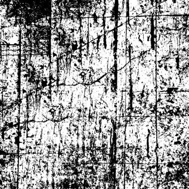 Sert, çizik, sıçramış grunge desenli fırça darbeleri. Dokuları üst üste koy. Siyah-beyaz boyanmış kağıt dokusu. Skeç grunge tasarımı. Poster, kapak, afiş, taklit, çıkartma düzeni için kullan