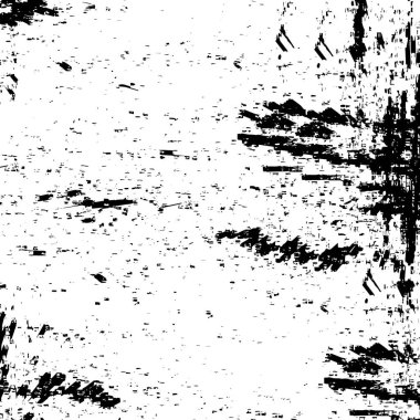 Sert, çizik, sıçramış grunge desenli fırça darbeleri. Dokuları üst üste koy. Siyah-beyaz boyanmış kağıt dokusu. Skeç grunge tasarımı. Poster, kapak, afiş, taklit, çıkartma düzeni için kullan