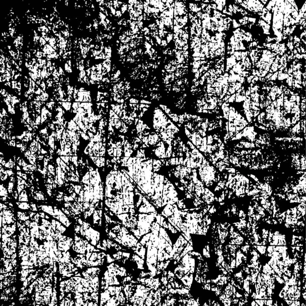 黒と黒のテクスチャに傷や線で悩まされた背景 抽象ベクトルイラスト — ストックベクタ