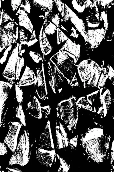 Fondo Abstracto Blanco Negro Con Arañazos Grietas — Archivo Imágenes Vectoriales