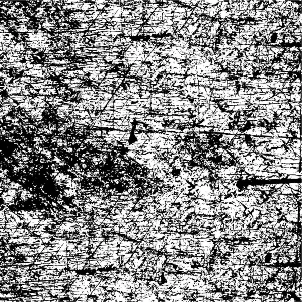 Verstörter Hintergrund Schwarz Weißer Textur Mit Punkten Und Flecken Kratzern — Stockvektor