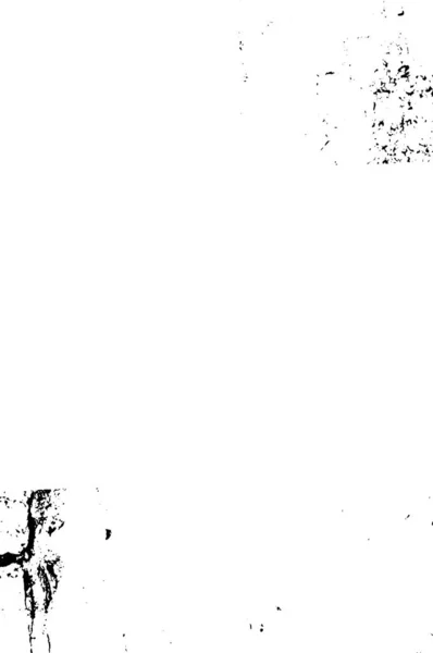 Verstoorde Overlay Witte Schors Textuur Grunge Gebarsten Achtergrond — Stockvector