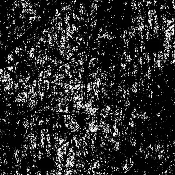 Ztrápený Pozadí Černobílé Textuře Škrábance Skvrny Abstraktní Vektorová Ilustrace — Stockový vektor