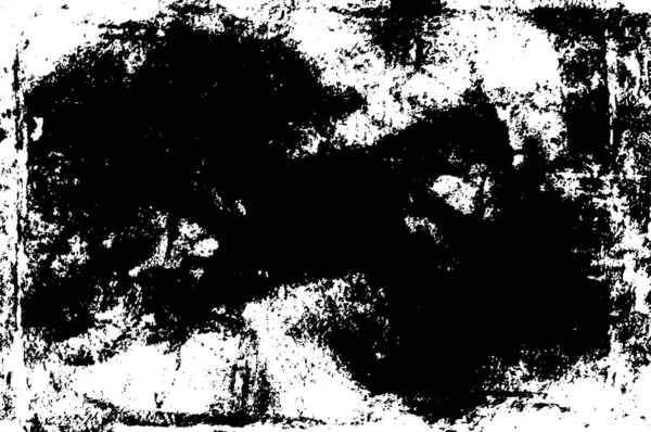 Soyut Grunge Dokusuna Sahip Siyah Beyaz Desen — Stok Vektör