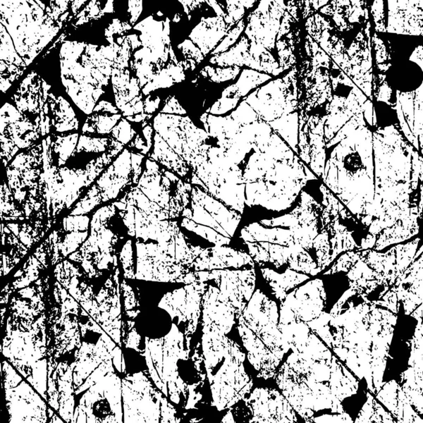 Patrón Blanco Negro Con Textura Grunge Abstracta — Archivo Imágenes Vectoriales