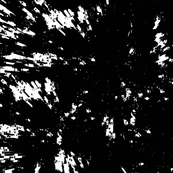 Padrão Preto Branco Com Textura Grunge Abstrato — Vetor de Stock