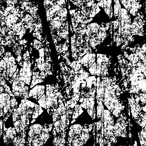 Černobílý Vzor Abstraktní Grunge Texturou — Stockový vektor