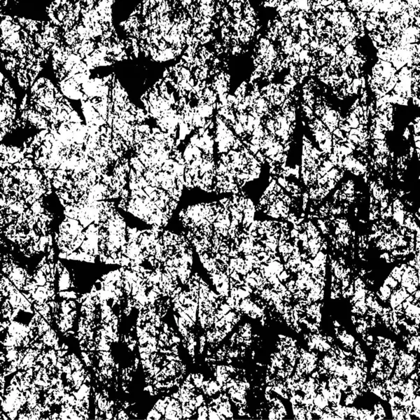 Schwarz Weißes Muster Mit Abstrakter Grunge Textur — Stockvektor