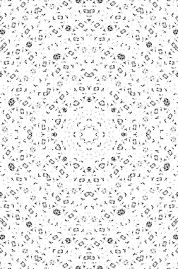 Grunge üst üste biniyor. Soyut siyah-beyaz vektör arkaplanı. Çatlak, leke ve noktalarda kirli desenli tek renkli klasik yüzey. Karanlık korku tarzında eski bir duvar.