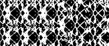 Grunge üst üste biniyor. Soyut siyah-beyaz vektör arkaplanı. Çatlak, leke ve noktalarda kirli desenli tek renkli klasik yüzey. Karanlık korku tarzında eski bir duvar.