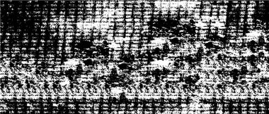 Grunge üst üste biniyor. Soyut siyah-beyaz vektör arkaplanı. Çatlak, leke ve noktalarda kirli desenli tek renkli klasik yüzey. Karanlık korku tarzında eski bir duvar.