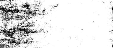 Grunge üst üste biniyor. Soyut siyah-beyaz vektör arkaplanı. Çatlak, leke ve noktalarda kirli desenli tek renkli klasik yüzey. Karanlık korku tarzında eski bir duvar.