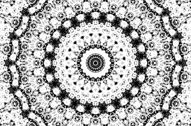 Grunge üst üste biniyor. Soyut siyah-beyaz vektör arkaplanı. Çatlak, leke ve noktalarda kirli desenli tek renkli klasik yüzey. Karanlık korku tarzında eski bir duvar.