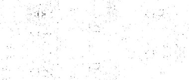 Grunge üst üste biniyor. Soyut siyah-beyaz vektör arkaplanı. Çatlak, leke ve noktalarda kirli desenli tek renkli klasik yüzey. Karanlık korku tarzında eski bir duvar.