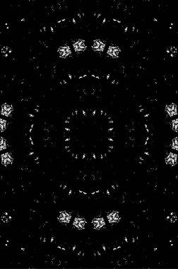 Koyu Grunge Geometrik Deseni