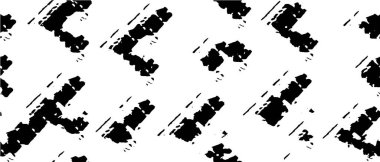 Grunge üst üste biniyor. Soyut siyah-beyaz vektör arkaplanı. Çatlak, leke ve noktalarda kirli desenli tek renkli klasik yüzey. Karanlık korku tarzında eski bir duvar.