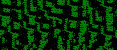 Grunge üst üste biniyor. Soyut siyah-beyaz vektör arkaplanı. Çatlak, leke ve noktalarda kirli desenli tek renkli klasik yüzey. Karanlık korku tarzında eski bir duvar.