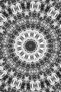 Grunge üst üste biniyor. Soyut siyah-beyaz vektör arkaplanı. Çatlak, leke ve noktalarda kirli desenli tek renkli klasik yüzey. Karanlık korku tarzında eski bir duvar.