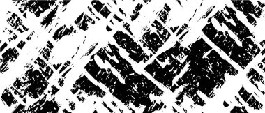 Grunge üst üste biniyor. Soyut siyah-beyaz vektör arkaplanı. Çatlak, leke ve noktalarda kirli desenli tek renkli klasik yüzey. Karanlık korku tarzında eski bir duvar.