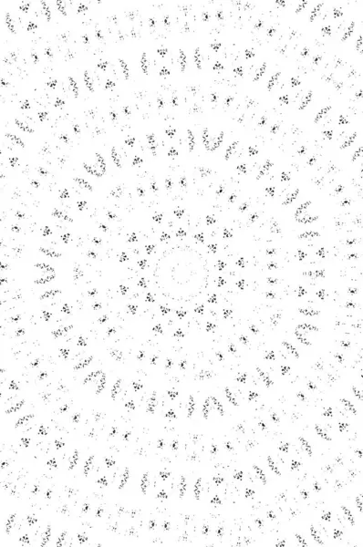 Soyut siyah-beyaz boyalı kaleydoskopik arka plan. Fütürist psikedelik hipnotik arkaplan deseni ve doku. Etnik çiçekli süs mandala. 