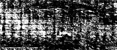 Grunge üst üste biniyor. Soyut siyah-beyaz vektör arkaplanı. Çatlak, leke ve noktalarda kirli desenli tek renkli klasik yüzey. Karanlık korku tarzında eski bir duvar.