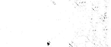 Grunge üst üste biniyor. Soyut siyah-beyaz vektör arkaplanı. Çatlak, leke ve noktalarda kirli desenli tek renkli klasik yüzey. Karanlık korku tarzında eski bir duvar.