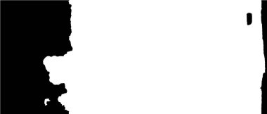 Grunge üst üste biniyor. Soyut siyah-beyaz vektör arkaplanı. Çatlak, leke ve noktalarda kirli desenli tek renkli klasik yüzey. Karanlık korku tarzında eski bir duvar.