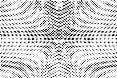 Grunge üst üste biniyor. Soyut siyah-beyaz vektör arkaplanı. Çatlak, leke ve noktalarda kirli desenli tek renkli klasik yüzey. Karanlık korku tarzında eski bir duvar.