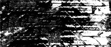 Grunge üst üste biniyor. Soyut siyah-beyaz vektör arkaplanı. Çatlak, leke ve noktalarda kirli desenli tek renkli klasik yüzey. Karanlık korku tarzında eski bir duvar.