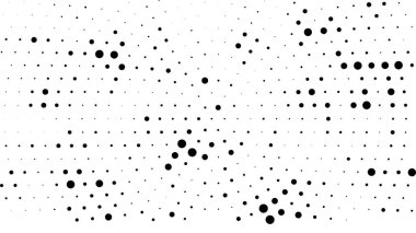 Grunge üst üste biniyor. Soyut siyah-beyaz vektör arkaplanı. Çatlak, leke ve noktalarda kirli desenli tek renkli klasik yüzey. Karanlık korku tarzında eski bir duvar.