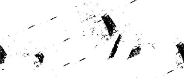 Grunge üst üste biniyor. Soyut siyah-beyaz vektör arkaplanı. Çatlak, leke ve noktalarda kirli desenli tek renkli klasik yüzey. Karanlık korku tarzında eski bir duvar.